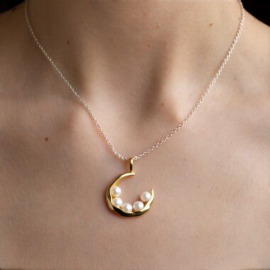 White Freshwater Pearl Silver Pendant (TPC)