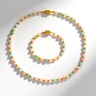 Parure in argento con Berillo Fancy (Riya)