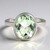 Anello in argento con Ametista Verde (MONOSONO COLLECTION)