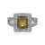 Yellow Zircon Silver Ring