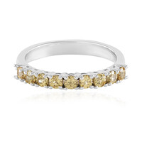 Anello in argento con Zircone Giallo