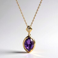 Amethyst-Goldhalskette (CIRARI)