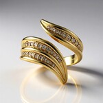 Bague en or et Diamant champagne I2 (de Melo Gold)