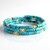 Bracelet en acier et Magnésite bleue (Riya)
