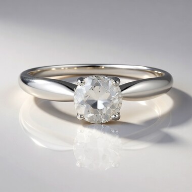 Anillo en plata con Cuarzo blanco