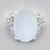 Anello in argento con Calcedonio Turco