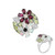 Bague en argent et Grenat Rhodolite