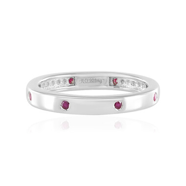 Anello in argento con Rubino Mozambico