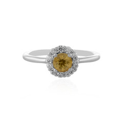 Anello in argento con Zircone Giallo