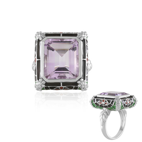 Zilveren ring met een lavendel amethist (Adela Silber)