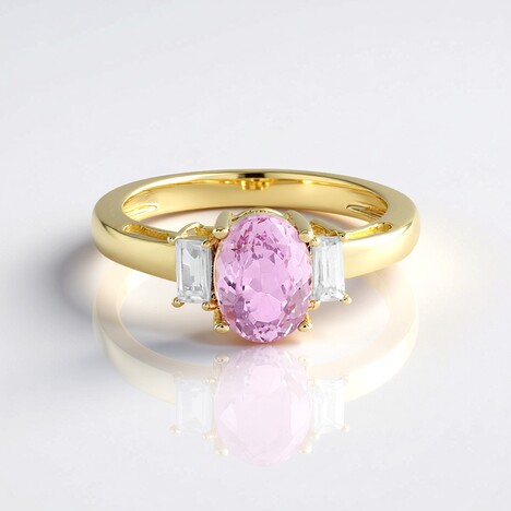 Anello in argento con Kunzite