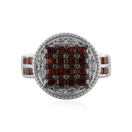 Anello in argento con Granato Rosso