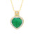 Pit D8 Emerald Silver Necklace (Gems en Vogue)