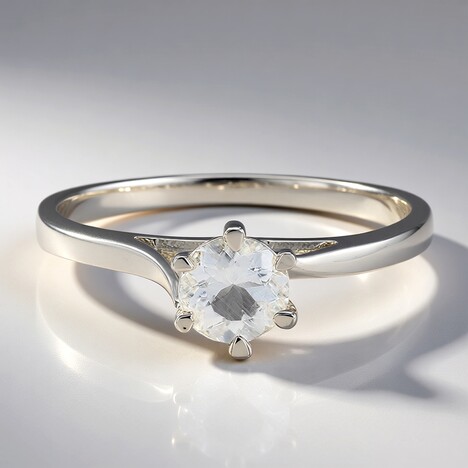 Anello in argento con Berillo Himalayano