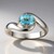 Anello in argento con Acquamarina del Mozambico (Pallanova)