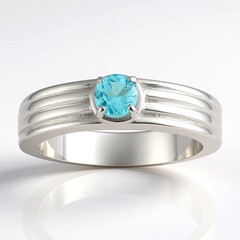 Anello in argento con Apatite Blu