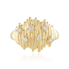 Zilveren ring met zirkonen