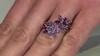 Zilveren ring met lavendel amethisten