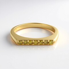 Anello in argento con Diamante Giallo I3
