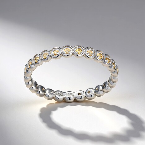 Anello in argento con Citrino