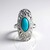 Bague en argent et Turquoise Fox (Faszination Türkis)
