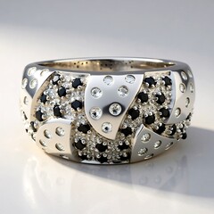 Anello in argento con Topazio Bianco
