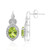 Orecchini in argento con Peridoto