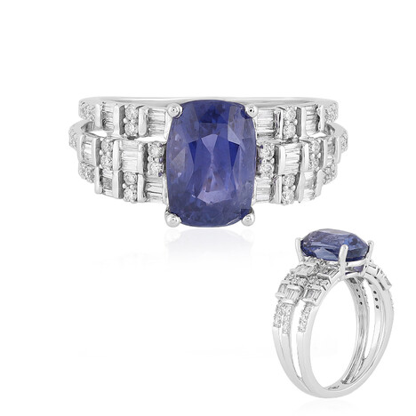 Blauer Ceylon-Saphir-Goldring