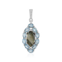 Ciondolo in argento con Labradorite