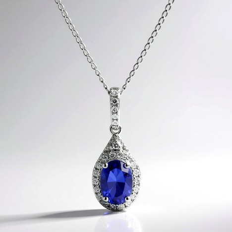 Collana in oro con Tanzanite AAA (CIRARI)