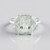 Anello in argento con Ametista Verde