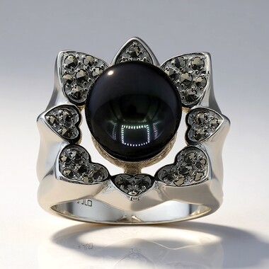 Anillo en plata con Perla cultivada de Tahití (Annette classic)