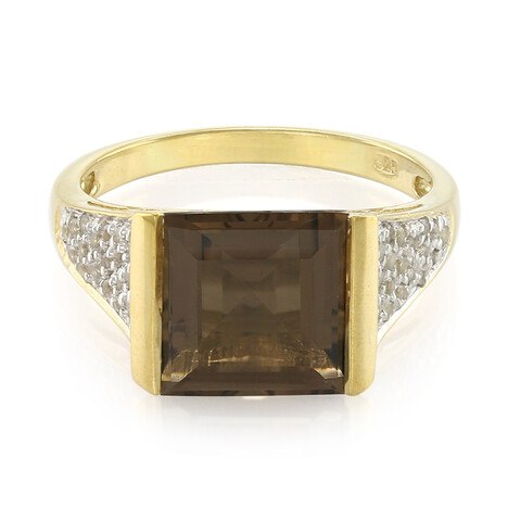 Rauchquarz-Silberring