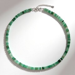 Collana in argento con Avventurina Verde