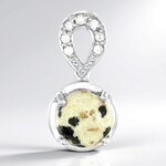 Ciondolo in argento con Diaspro Dalmata