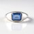 Anello in argento con Fluorite Cangiante