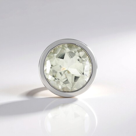 Ciondolo in argento con Ametista Verde (MONOSONO COLLECTION)