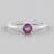 Anello in argento con Topazio Mistico Porpora