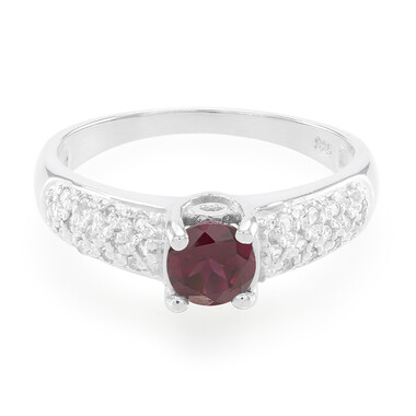 Anello in argento con Rodolite Brasiliana
