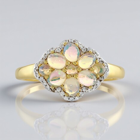 Anello in argento con Opale di Welo