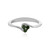 Bague en argent et Diamant vert I4