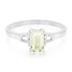 Bague en argent et Kunzite jaune canari