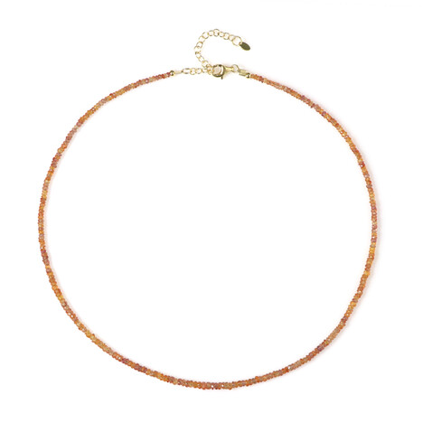 Collar en plata con Zafiro Padparadscha