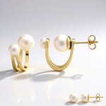 Orecchini in argento con Perla d'Acqua Dolce Bianca (TPC)