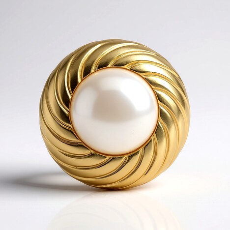 Anello in argento con Perla d'Acqua Dolce Bianca (TPC)
