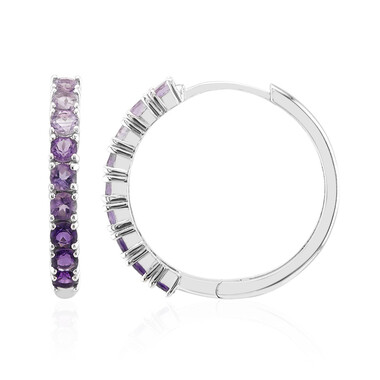 Amethyst-Silberohrringe