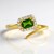 Anello in argento con Diopside Russo