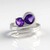 Anello in argento con Ametista Siberiana (de Melo Essence)