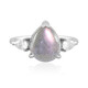 Pink Maniry Labradorite Silver Ring