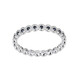 Anillo en plata con Zafiro negro